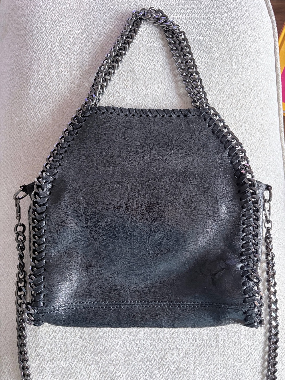 Brand New Italian Genuine Leather Chain-Strap Crossbody - Picture 6 of 10